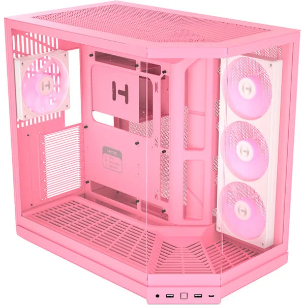 HYTE Y50 Strawberry Milk, Tower-Gehäuse (hellrosa, Tempered Glass x 3)