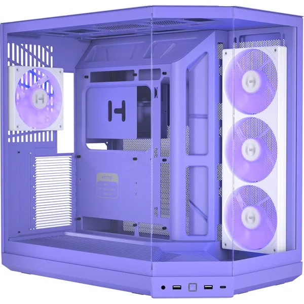 HYTE Y50 Taro Milk, Tower-Gehäuse (violett, Tempered Glass x 3)