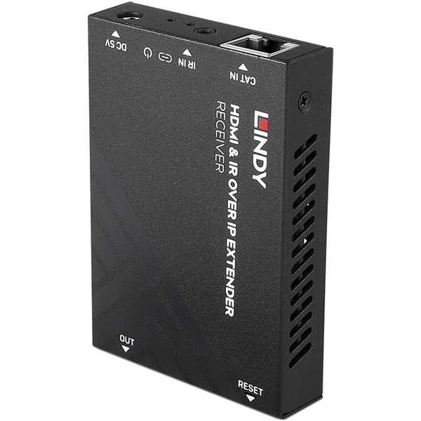 Lindy HDMI & IR über IP Receiver, HDMI Verlängerung (schwarz)