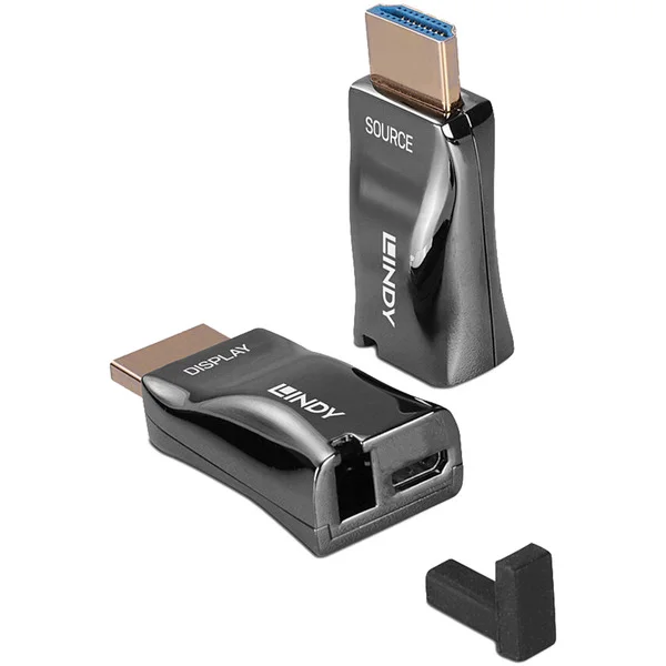 Lindy Fibre Optic HDMI 4K Dongle Extender, HDMI Verlängerung (bis zu 300m)