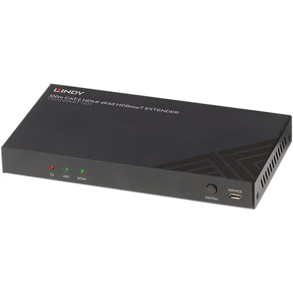 Lindy HDMI 4K60 HDBaseT Transmitter, HDMI Verlängerung (schwarz, 100m, Cat.6)