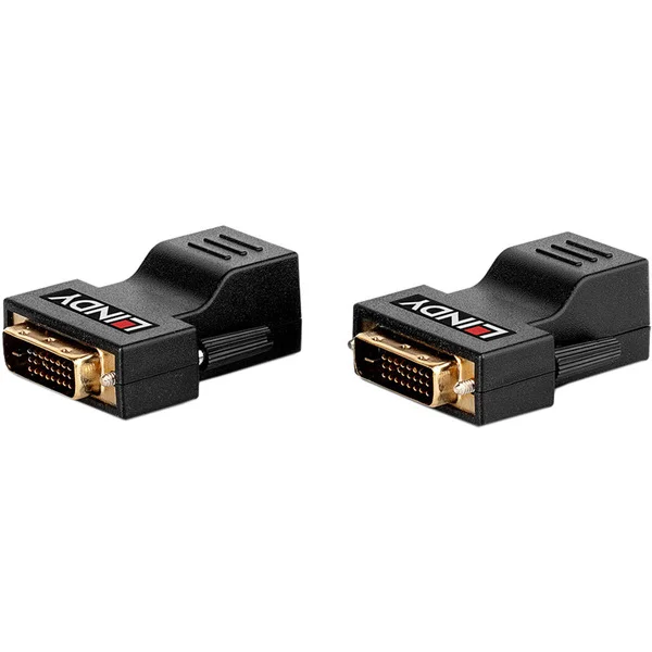 Lindy DVI-D Single Link Extender, DVI Erweiterung (schwarz, 70m, Cat.6 )