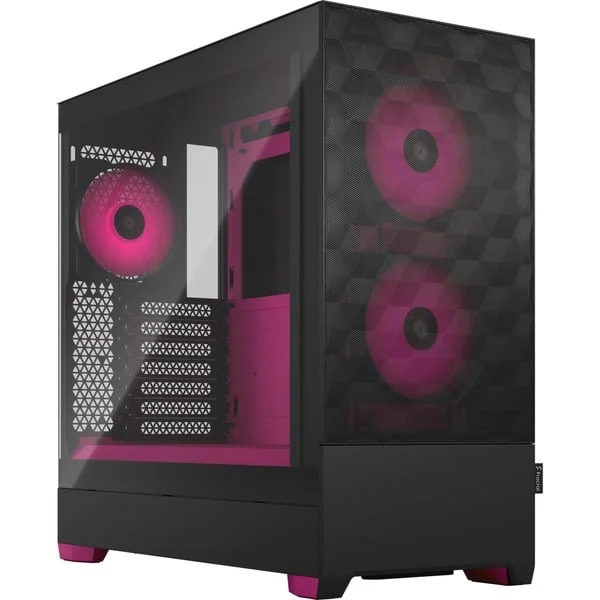 Fractal Design Pop Air RGB Magenta Core TG Clear Tint, Tower-Gehäuse (schwarz/magenta)