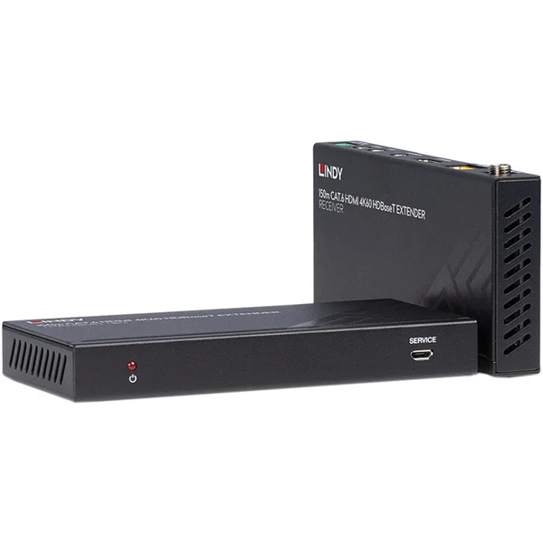 Lindy HDMI 4K60 HDBaseT Extender, HDMI Verlängerung (schwarz, 150m, Cat.6)
