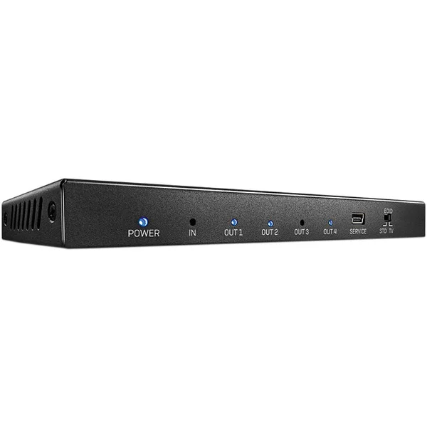 Lindy 4 Port HDMI 18G Splitter, HDMI Splitter (schwarz, HDR HDCP 2.2)