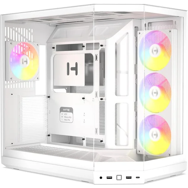 HYTE Y50 Snow White, Tower-Gehäuse (weiß, Tempered Glass x 3)