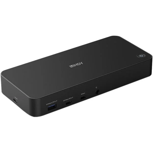 Lindy USB Typ C und Typ A Hybrid Laptop Dockingstation (schwarz, DST-Pro, USB Typ C, USB Typ A, 4K)