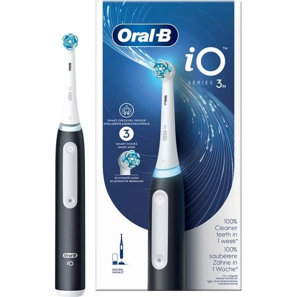 Oral-B iO Series 3, Elektrische Zahnbürste (schwarz, Matt Black)