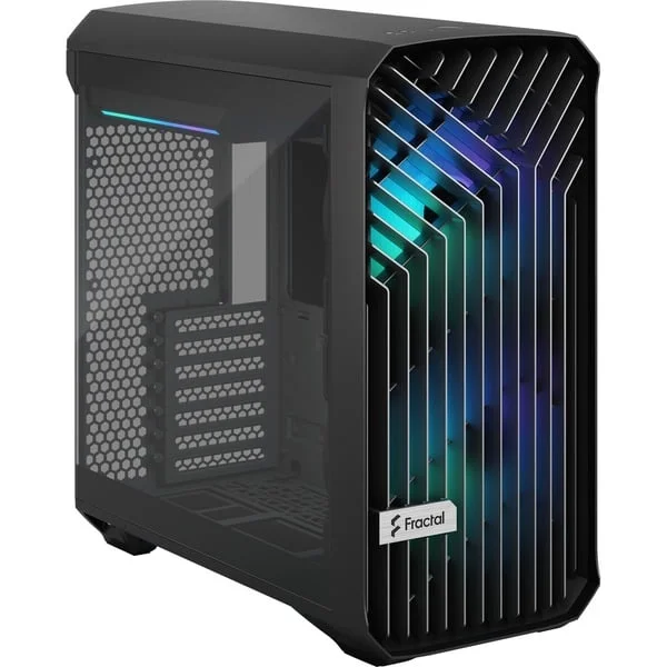 Fractal Design Torrent Compact RGB Black TG Light Tint, Tower-Gehäuse (schwarz, Tempered Glass)