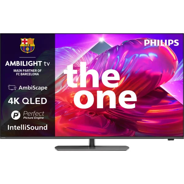 Philips 50PQS9001/12 The One, QLED-Fernseher (126 cm (50 Zoll), grau, UltraHD/4K, Ambilight 3-seitig, Drehbarer Standfuß, 120Hz Panel)