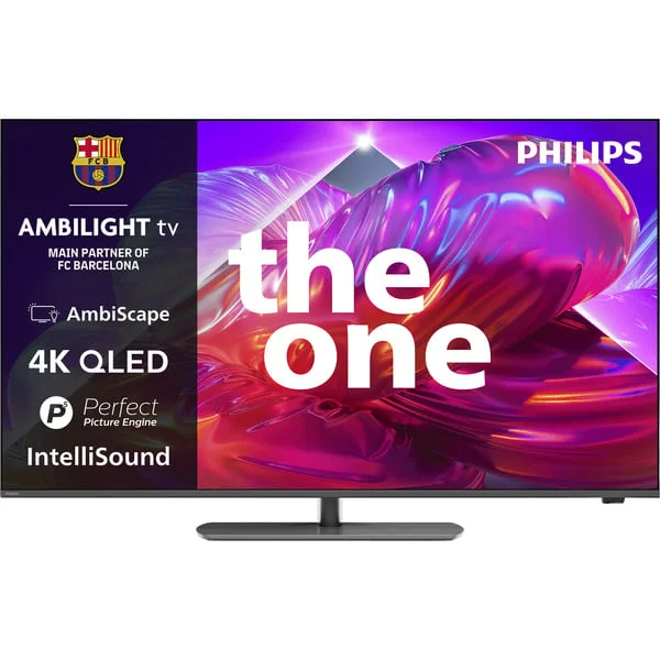 Philips 65PQS9001/12 The One, QLED-Fernseher (164 cm (65 Zoll), grau, UltraHD/4K, Ambilight 3-seitig, Drehbarer Standfuß, 120Hz Panel)