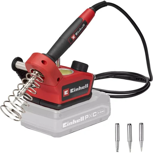 EINHELL Power X-Change Akku-Lötkolben TE-SI 18/480 Li E - Solo, 18Volt (rot/schwarz, ohne Akku und Ladegerät)
