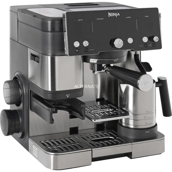 Ninja Luxe Essential ES501EU, Espressomaschine (silber/schwarz)