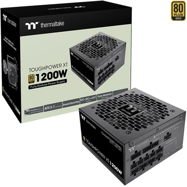 Thermaltake Toughpower XT 1200W, PC-Netzteil (schwarz, 1x 12-Pin High Power GPU, 5x PCIe, Kabelmanagement, 1200 Watt)