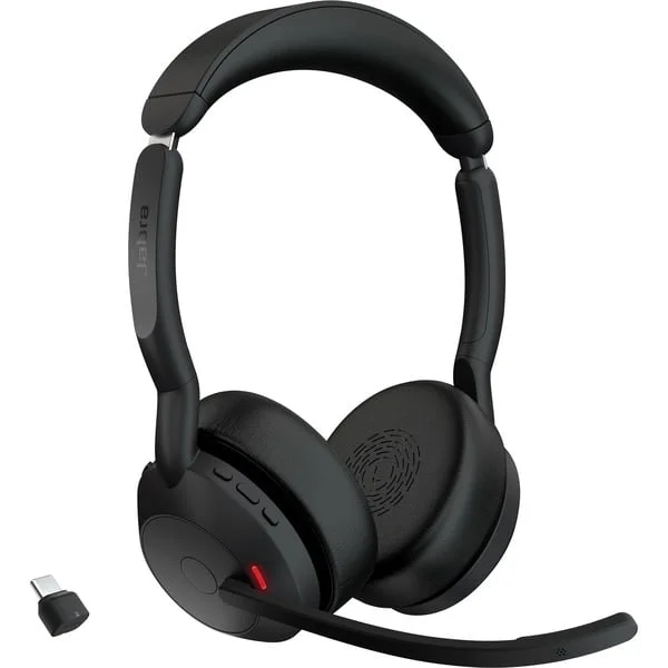 Jabra Evolve2 55, Headset (schwarz, Stereo, Microsoft Teams, USB-C, Link380c)