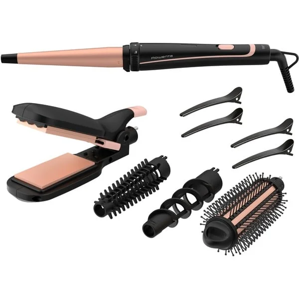 Rowenta Infinite Looks 14-in-1 CF 4231, Multistyler (schwarz/apricot)