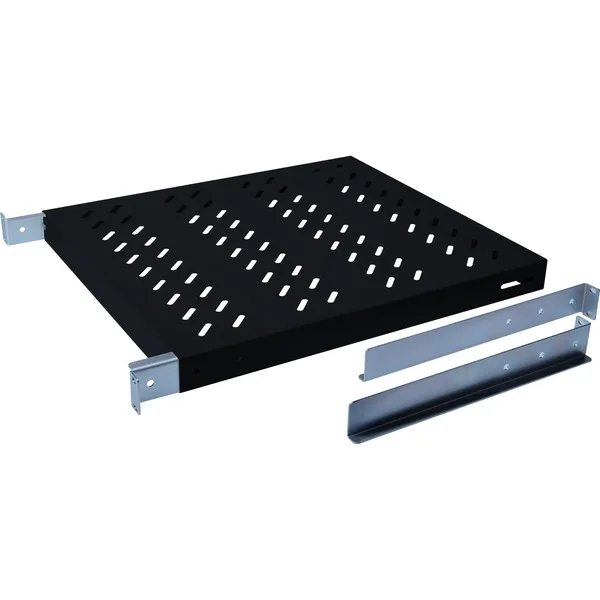 Digitus Fachboden für 483 mm (19")-Schränke 600 mm Tiefe (schwarz, 1 Höheneinheit)