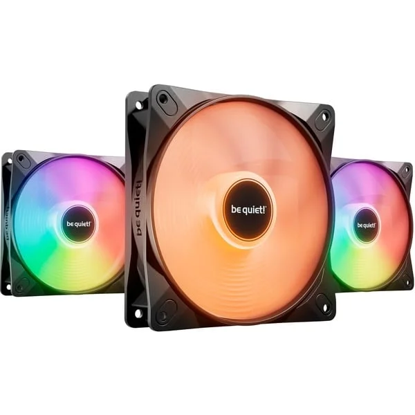 be quiet! Light Wings LX PWM high-speed 120 mm Triple Pack, Gehäuselüfter (schwarz, 3er-Pack, 120 mm)