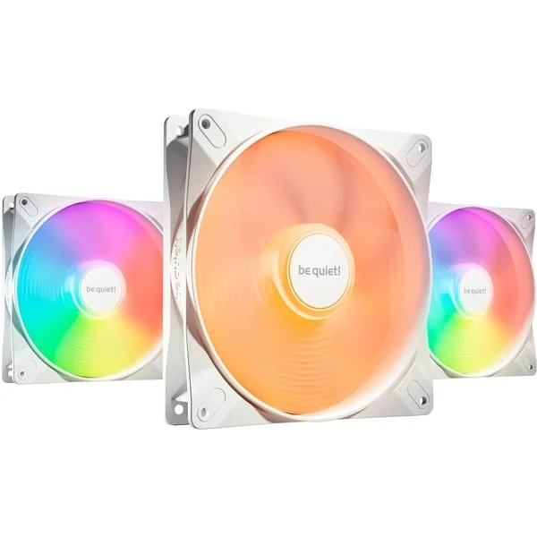 be quiet! Light Wings LX 140mm PWM White Triple Pack, Gehäuselüfter (weiß, 3er-Pack, 140 mm)