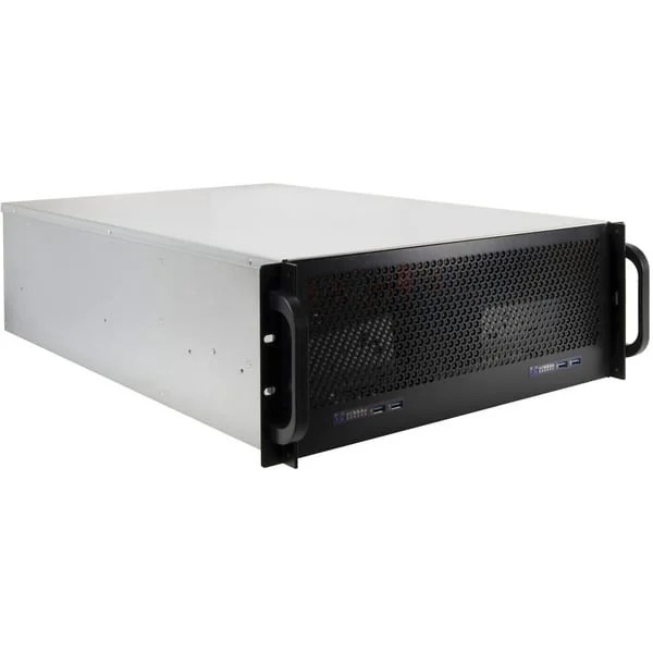 Inter-Tech 4U-465M2, Server-Gehäuse (schwarz, 4 Höheneinheiten)