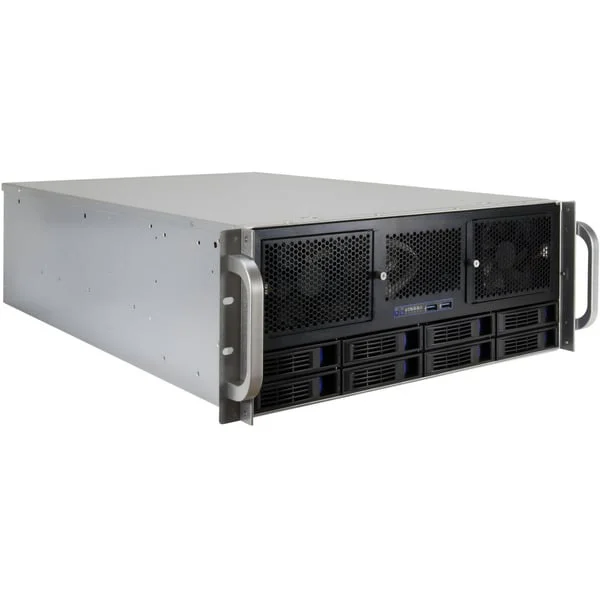 Inter-Tech 4U-4408L, Server-Gehäuse (schwarz, 4 Höheneinheiten)