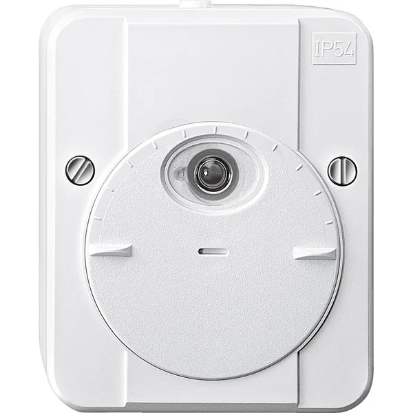 Merten Dämmerungsschalter mit Schaltverzögerung, Aufputz, 230 Volt, Typ 544819 (weiß (glänzend), Retail)