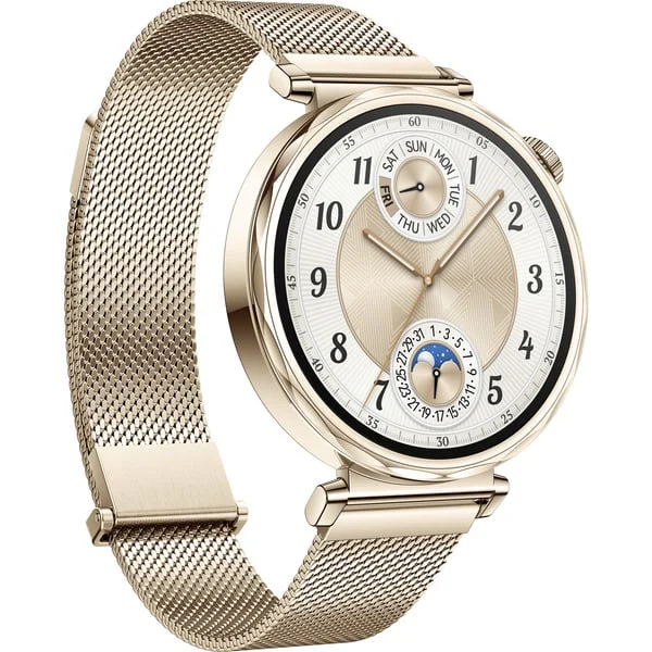 Huawei Watch GT5 41mm (Jana-B19M), Smartwatch (gold, goldenes Milanese-Armband)
