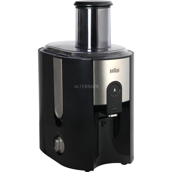 Braun IdentityCollection Entsafter J 500 (schwarz/edelstahl, 900 Watt, Saftbehälter 1,25 Liter)