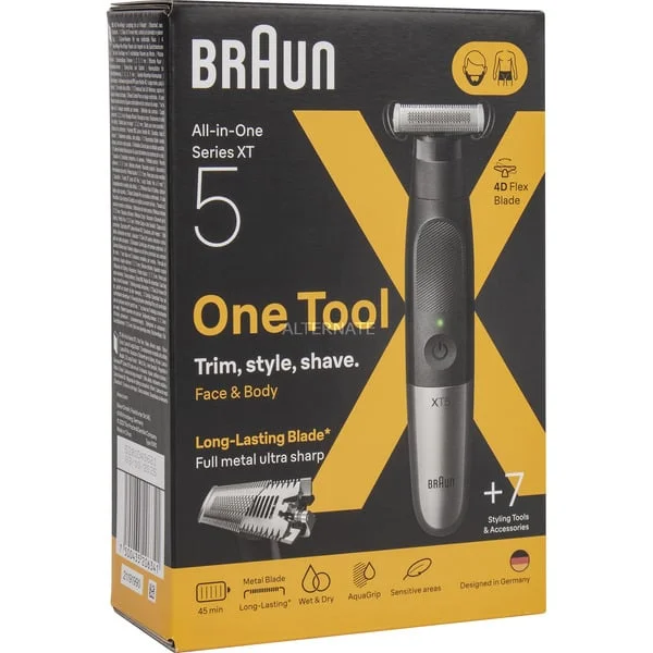 Braun Series X XT5100 Face + Body, Bartschneider (schwarz/silber)