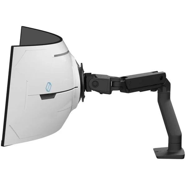 Ergotron HX Monitor Arm mit VHD-Gelenk, Tischhalterung, Monitorhalterung (schwarz (matt), für 1000 R Curved Monitore)