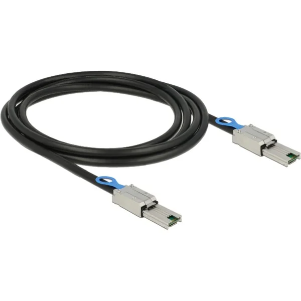 DeLOCK Kabel mSAS 26pin > mSAS 26pin (schwarz, 2 Meter)