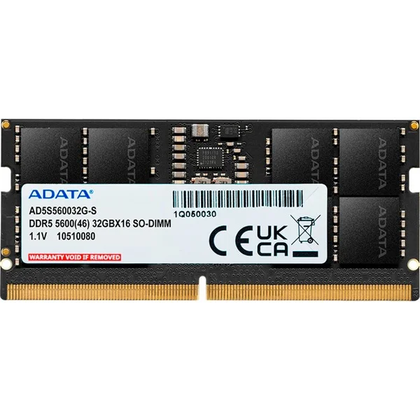 ADATA SO-DIMM 32 GB DDR5-5600 , Arbeitsspeicher (schwarz, AD5S560032G-S, Premier Tray)