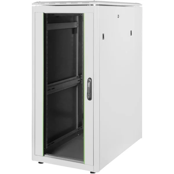 Digitus 483-mm-Netzwerkschrank, 26HE, IT-Schrank (hellgrau, 26 Höheneinheiten)