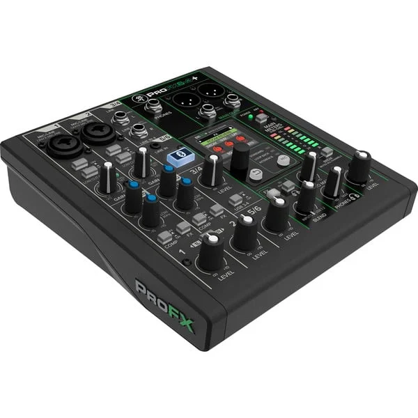 MACKIE ProFX6v3+ , Mischpult (schwarz, professioneller 6-Kanal Mixer Enhanced FX)