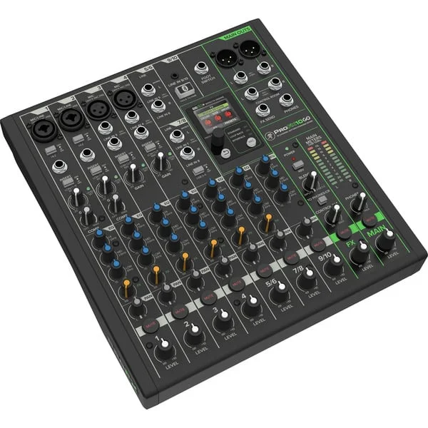 MACKIE ProFX10 GO , Mischpult (schwarz, akkubetriebener 10-Kanal Mixer mit FX)