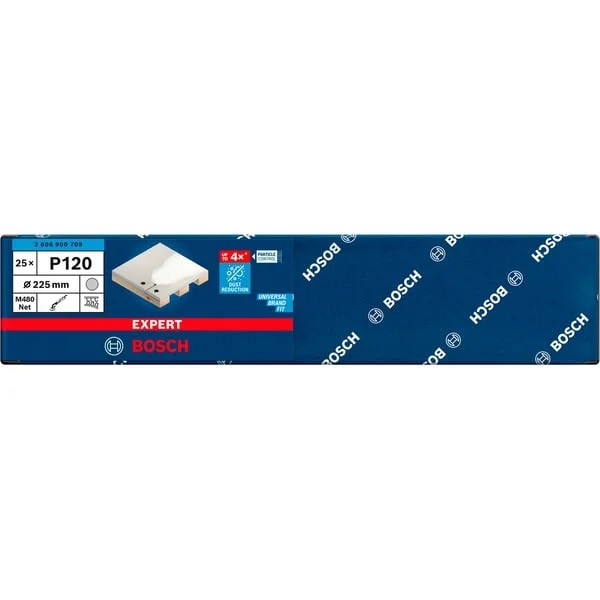Bosch Professional Expert M480 Netzstruktur-Schleifblatt Ø 225mm, K120 (25 Stück, für Trockenbauschleifer)