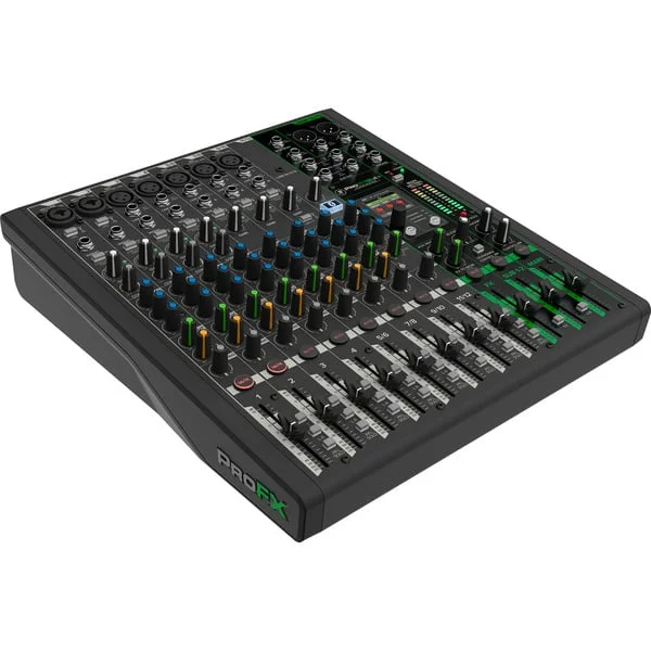MACKIE ProFX12v3+ , Mischpult (schwarz, professioneller 12-Kanal Mixer Enhanced FX)