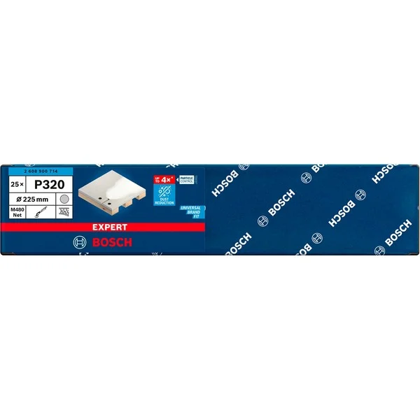 Bosch Professional Expert M480 Netzstruktur-Schleifblatt Ø 225mm, K320 (25 Stück, für Trockenbauschleifer)