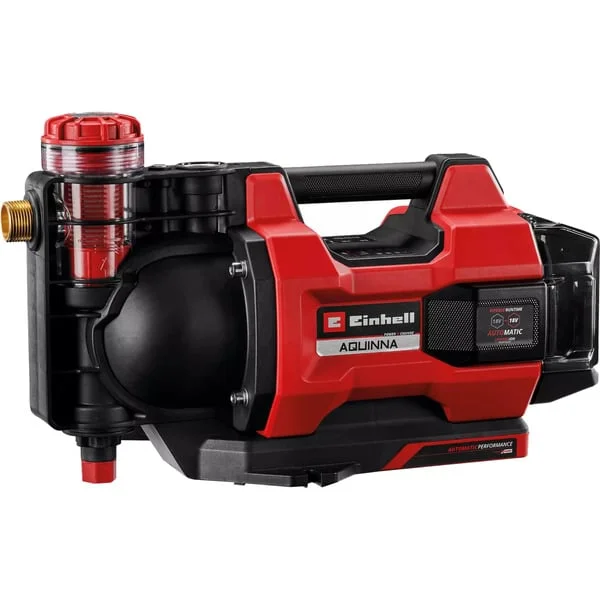 EINHELL Power X-Change Akku-Gartenpumpe AQUINNA 18/30 F LED AUTOMATIC, 18Volt (rot/schwarz, ohne Akku und Ladegerät)