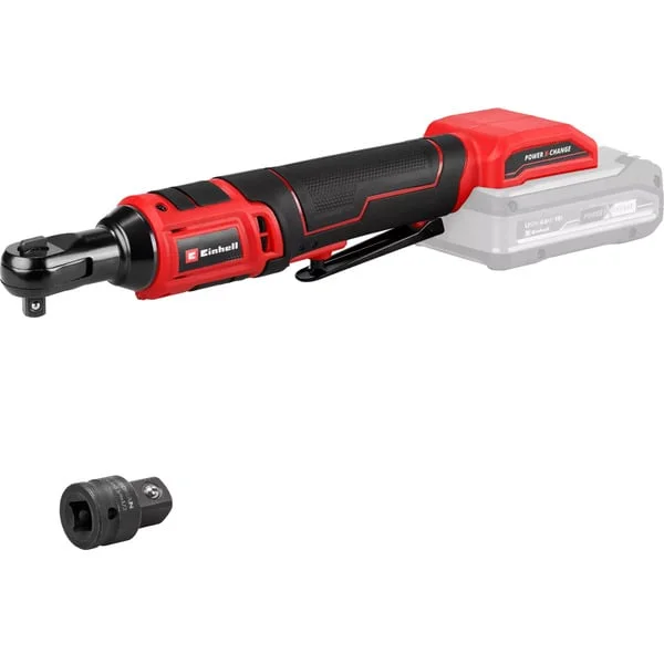 EINHELL Power X-Change Akku-Ratschenschrauber TE-RW 18/60 Li-Solo, 18Volt (rot/schwarz, ohne Akku und Ladegerät, 3/4", nutzbar als Handratsche)