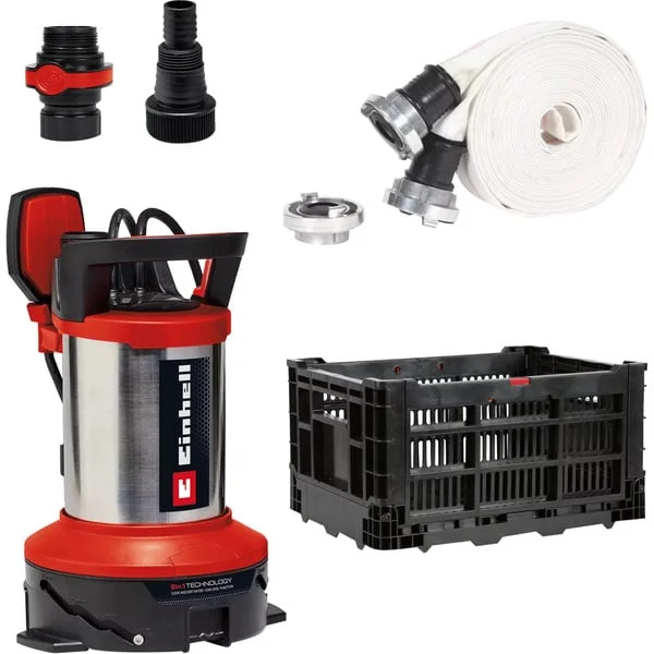EINHELL Flutset GE-DP 7535 N LL ECO, Tauch- / Druckpumpe (rot/schwarz, 750 Watt)