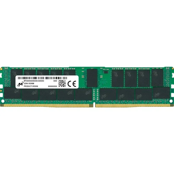 Micron DIMM 32 GB DDR4-3200 ECC, Arbeitsspeicher (grün, MTA18ASF4G72PZ-3G2R, Registered)