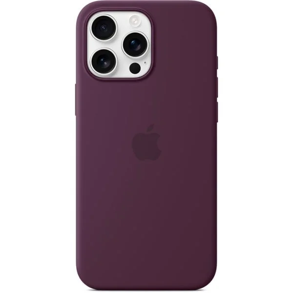 Apple Silikon Case mit MagSafe, Handyhülle (pflaume, iPhone 16 Pro Max)