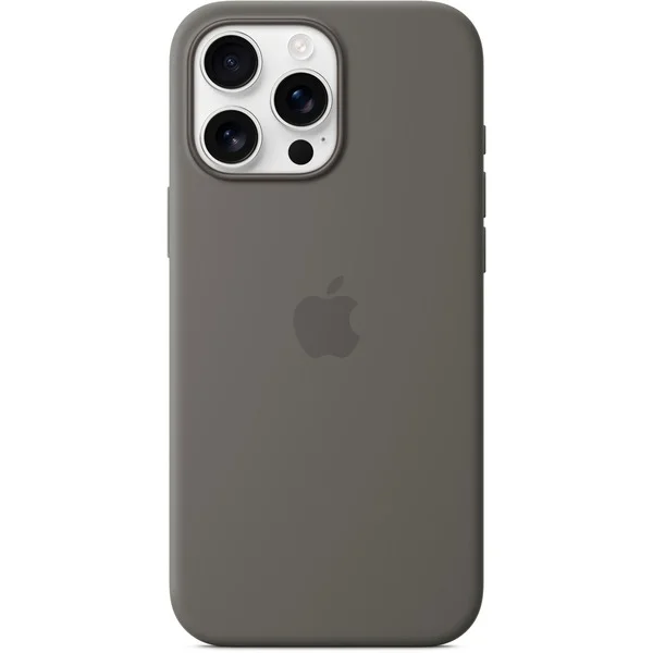 Apple Silikon Case mit MagSafe, Handyhülle (grau, iPhone 16 Pro Max)