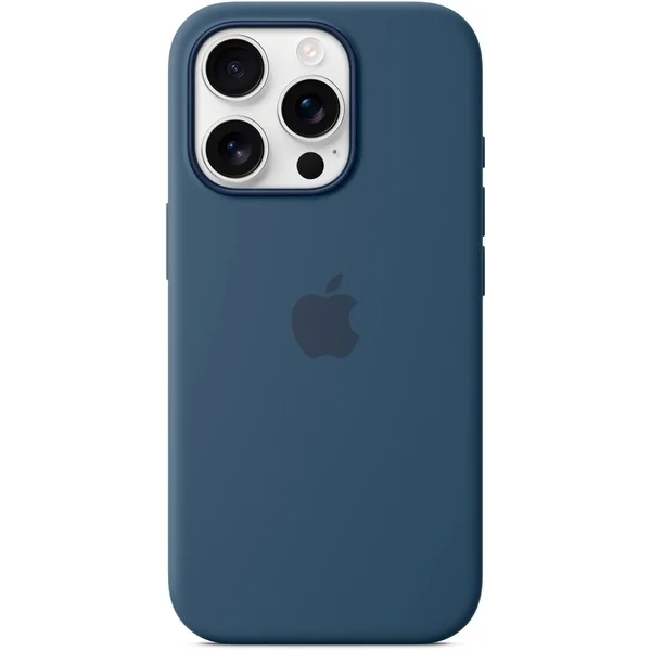 Apple Silikon Case mit MagSafe, Handyhülle (dunkelblau, iPhone 16 Pro)