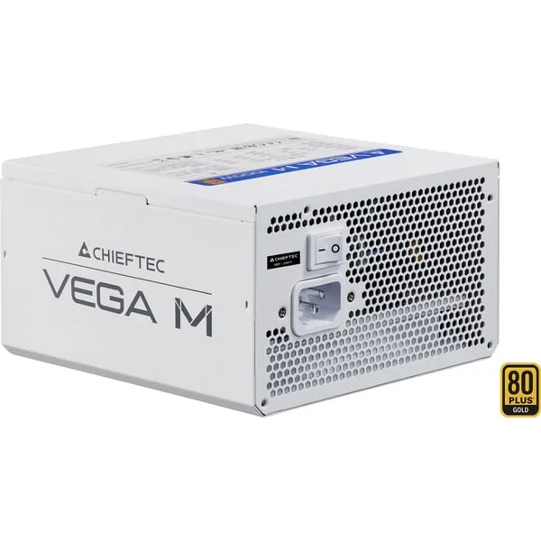 Chieftec Vega M 850W White, PC-Netzteil (weiß, 1x 12 Pin High Power GPU, 4x PCIe, Kabelmanagement, 850 Watt)