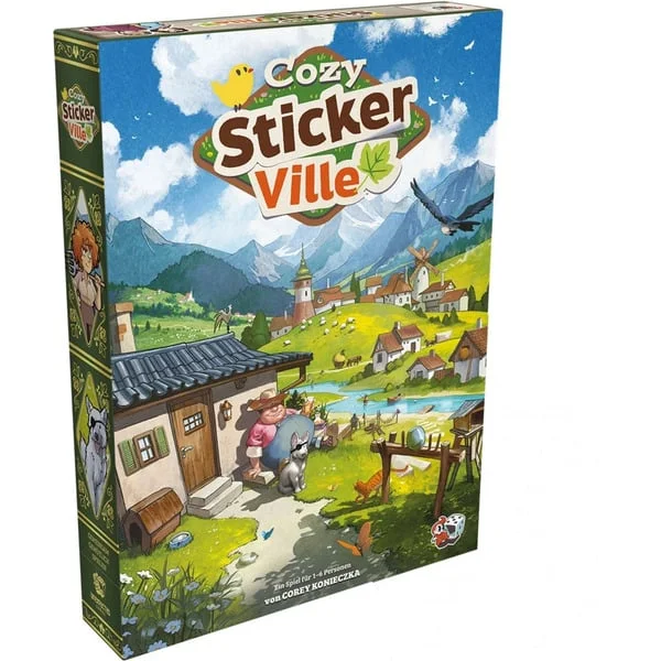 Asmodee Cozy Stickerville, Brettspiel