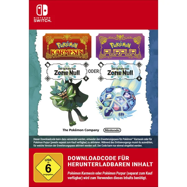 Pokémon Karmesin/Pokémon Purpur: Der Schatz von Zone Null, Nintendo Switch-Spiel