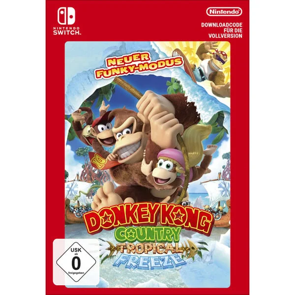 Donkey Kong Country: Tropical Freeze, Nintendo Switch-Spiel (Nintendo Switch, Download Code)