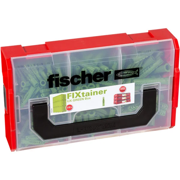 fischer FixTainer - UX Green-Box, Dübel (grün, 210-teilig)